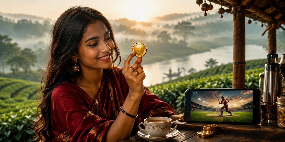 A High Roller enjoying cricket betting at a tea garden in Mymensingh